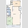 レインボー明円 2LDKの間取り