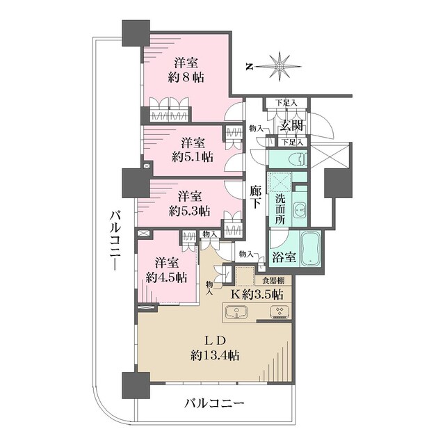 間取り図 プラウドタワー名古屋栄