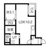 Warren nakashiotaⅦ 1LDKの間取り