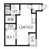 Warren nakashiotaⅣ 1LDKの間取り
