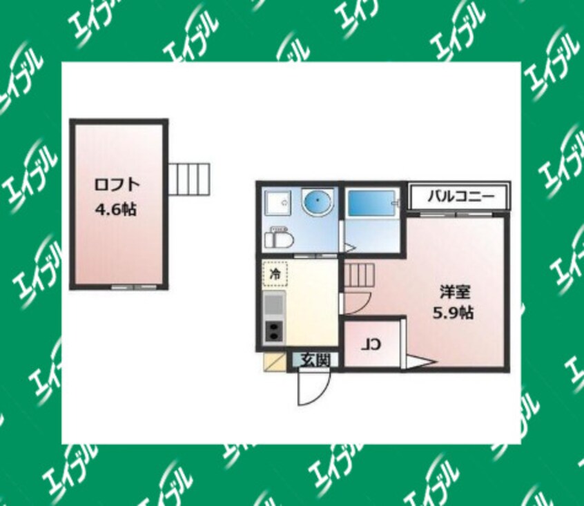 間取図 KAHALE尾頭橋