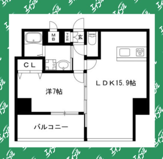 間取り図 アンジュ栄