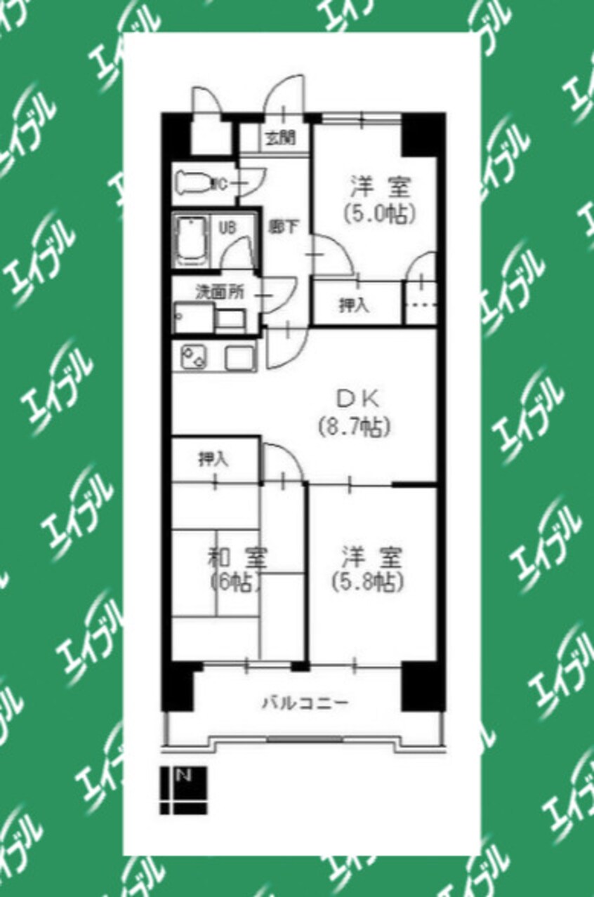 間取図 ジュフク松本