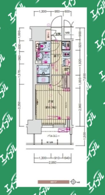 間取図 プレサンス丸の内アドブル