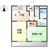 名古屋市営地下鉄桜通線/徳重駅 バス:16分:停歩3分 2階 築33年 2Kの間取り