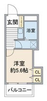 セピアパレスＴＡＫＥＭＩ 1Kの間取り