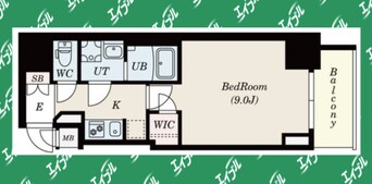 間取図 名古屋市営地下鉄名城線/東別院駅 徒歩5分 13階 築3年