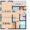 名古屋市営地下鉄桜通線/桜本町駅 徒歩4分 3階 築8年 1LDKの間取り