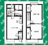 Rapport白水 2LDKの間取り