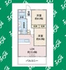 デナリKZ 2LDKの間取り