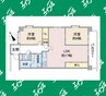 エトワールOZU 2LDKの間取り