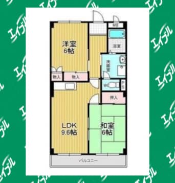 間取図 サンパレス緑ケ丘A