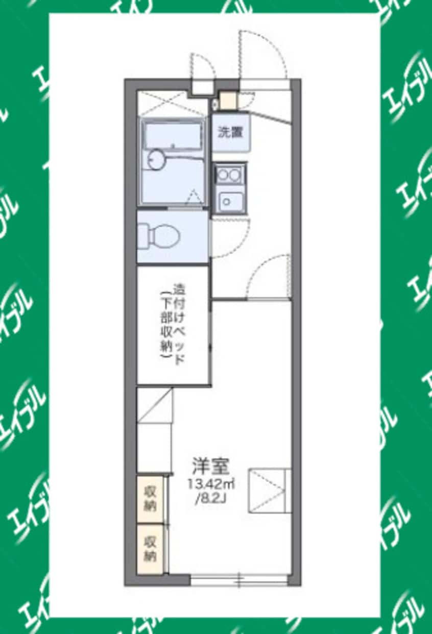 間取図 レオパレス上名和