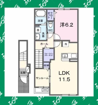 間取図 シャンポール砂田
