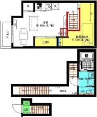 間取図 Raffine賑町