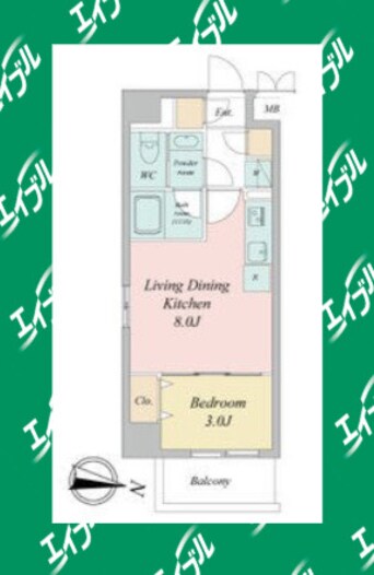 間取図 ヴェルデシア名駅南