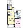 リルシア　Ⅰ 1LDKの間取り