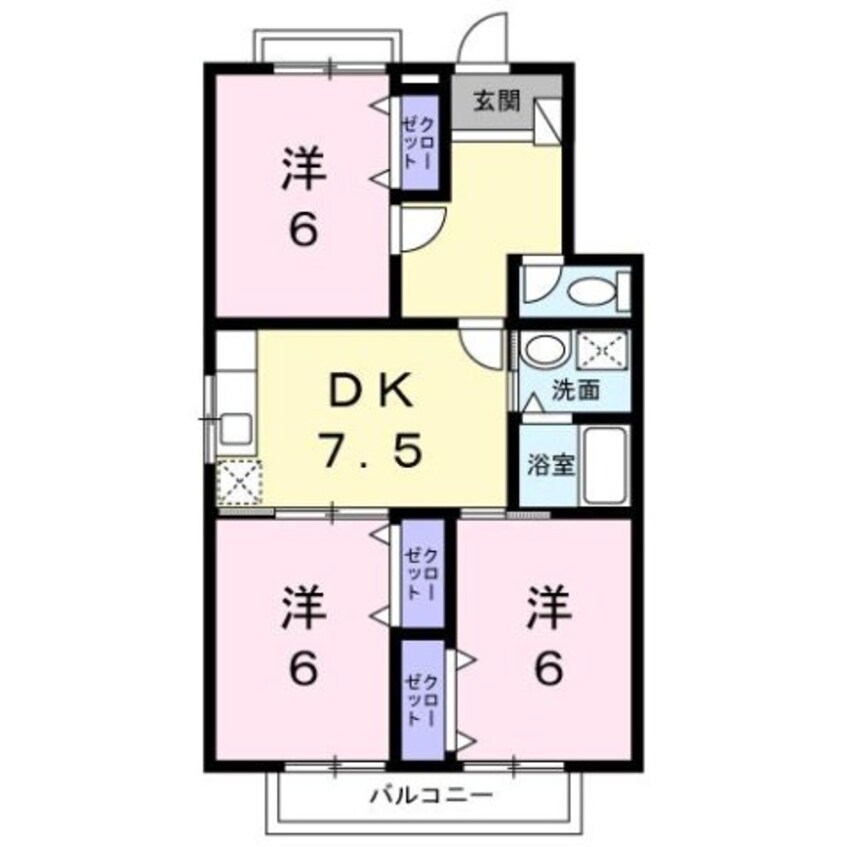 間取図 メゾン・オ・ソレイユ