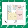 NAGOYA the TOWER 2LDKの間取り