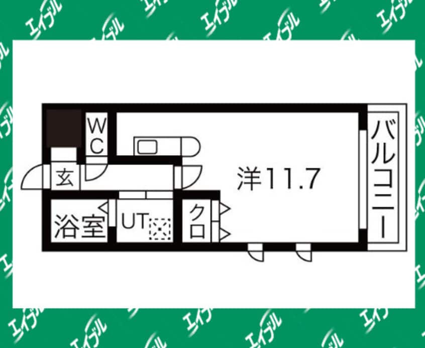 間取図 名古屋臨海高速鉄道<あおなみ線>/荒子川公園駅 徒歩1分 1階 築20年