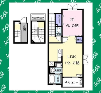 間取図 Ｉｒｉｄｅ　Ｋ（イリーデ）