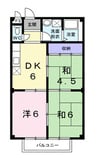 グリーンハイツⅠ 3DKの間取り