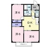 コーポ南高根 3DKの間取り