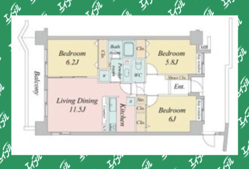 間取図 ISM東別院