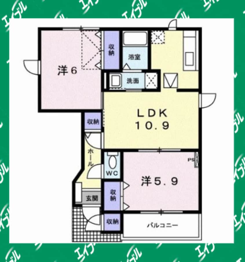 間取図 バーシア北崎