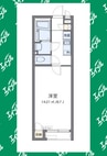 クレイノ桜 1Kの間取り