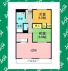 グランドヒルズ神の倉 2LDKの間取り
