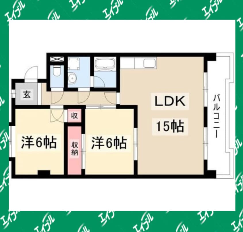 間取図 サンモール原(知多市)