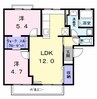 ハイツプードル 2LDKの間取り
