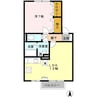 テル　レザン 1LDKの間取り
