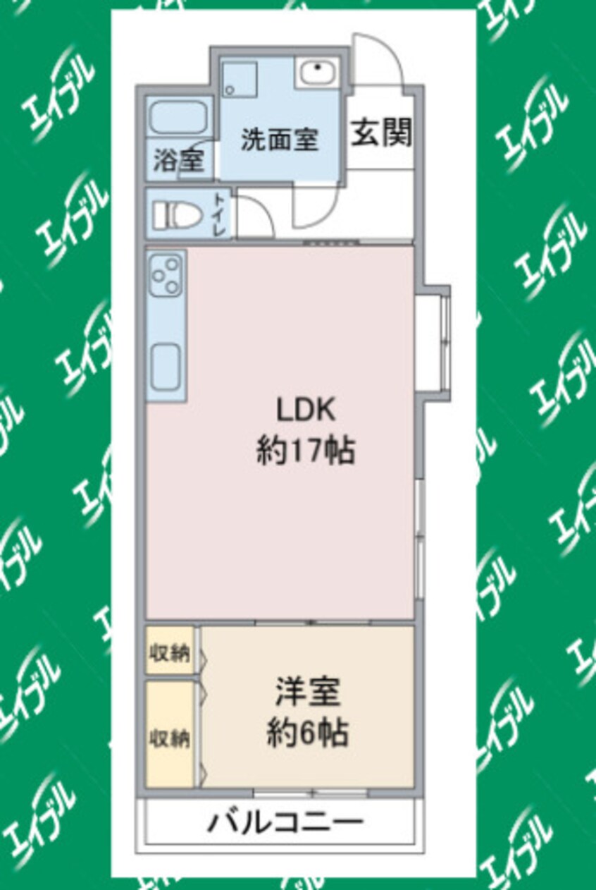 間取図 名鉄名古屋本線/本笠寺駅 徒歩16分 1階 築31年