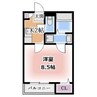 クレフラスト鶴里 1Kの間取り