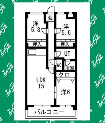 間取図 鴻ノ巣ヒルズビル