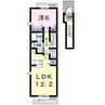 ファミール寺内 1LDKの間取り