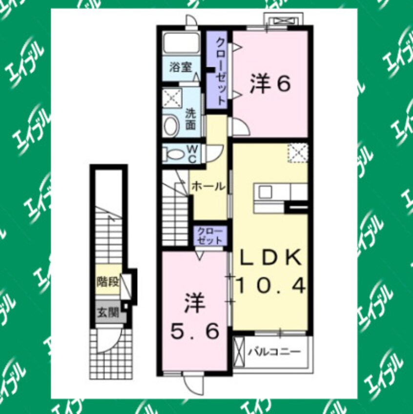 間取図 名古屋市営地下鉄桜通線/徳重駅 徒歩14分 2階 築15年