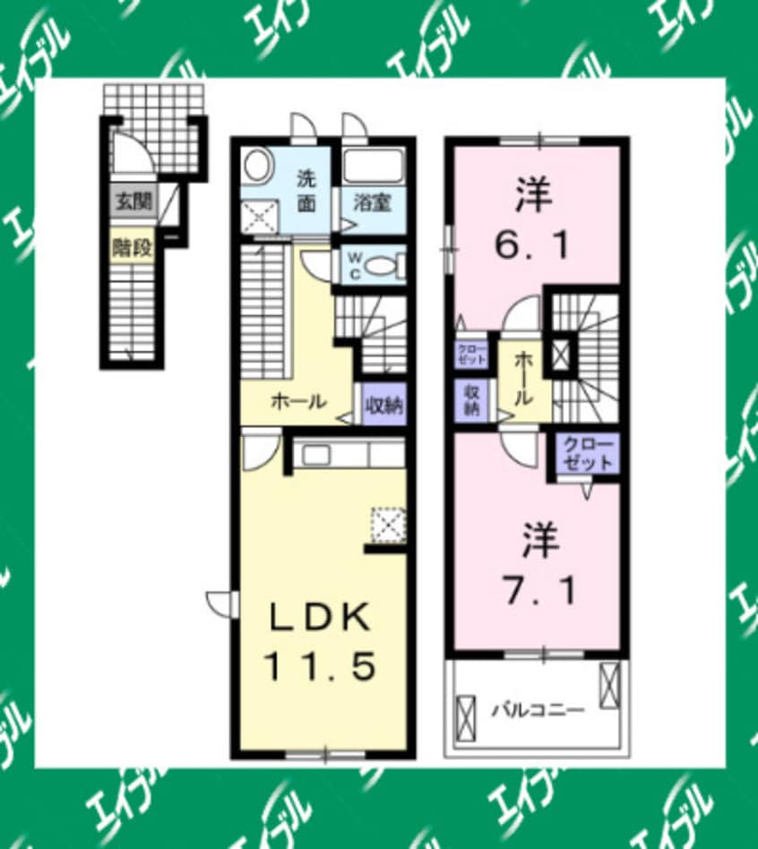 間取図 ラフィナート　Ｄ