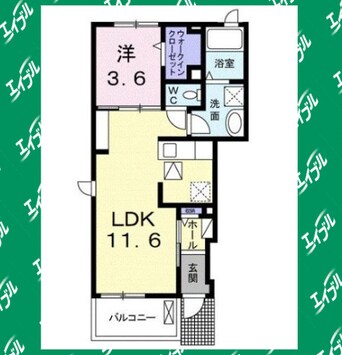 間取図 名古屋市営地下鉄桜通線/徳重駅 徒歩13分 1階 築7年