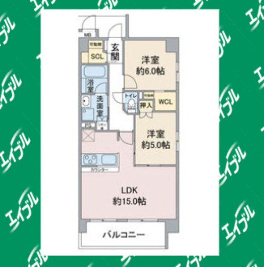 間取図 エトワール社が丘