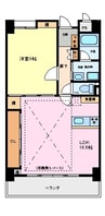 にしの台ヒルズ 1LDKの間取り