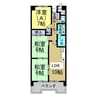 名鉄河和線/南加木屋駅 徒歩10分 3階 築33年 3LDKの間取り