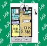 コート愛 1LDKの間取り
