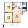 武豊線/亀崎駅 徒歩14分 1階 築27年 2LDKの間取り