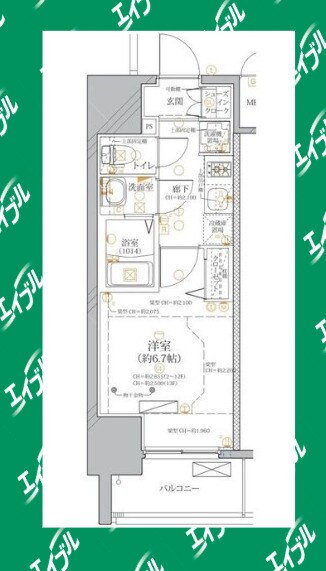 間取り図 ディアレイシャス浅間町ステーションフロント
