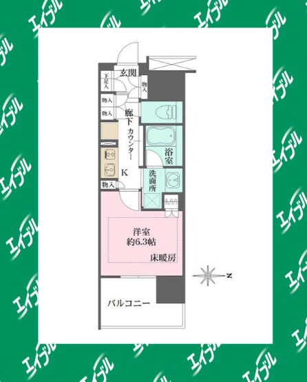 間取り図 リニアゲートタワー名古屋