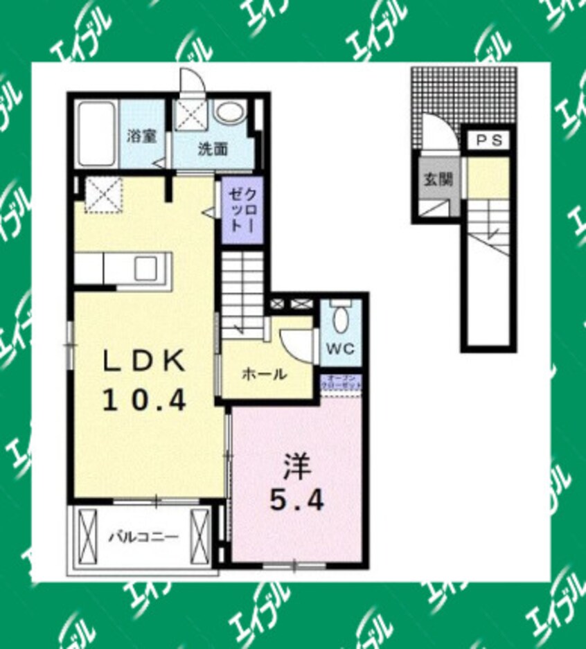 間取図 武豊線/東浦駅 徒歩5分 2階 築6年