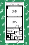 名古屋市営地下鉄桜通線/久屋大通駅 徒歩4分 4階 築24年 2Kの間取り